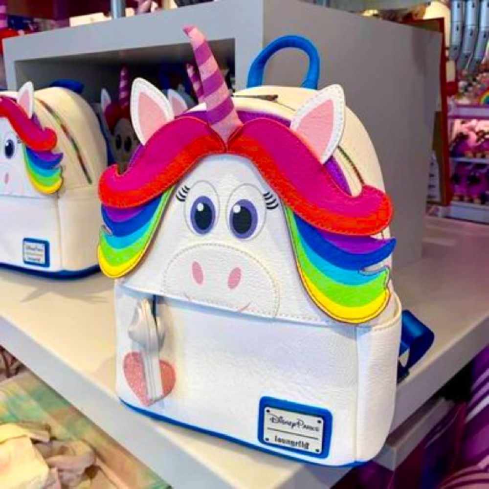 Loungefly Disney Parks Pixar Inside Out Rainbow Unicorn backpack